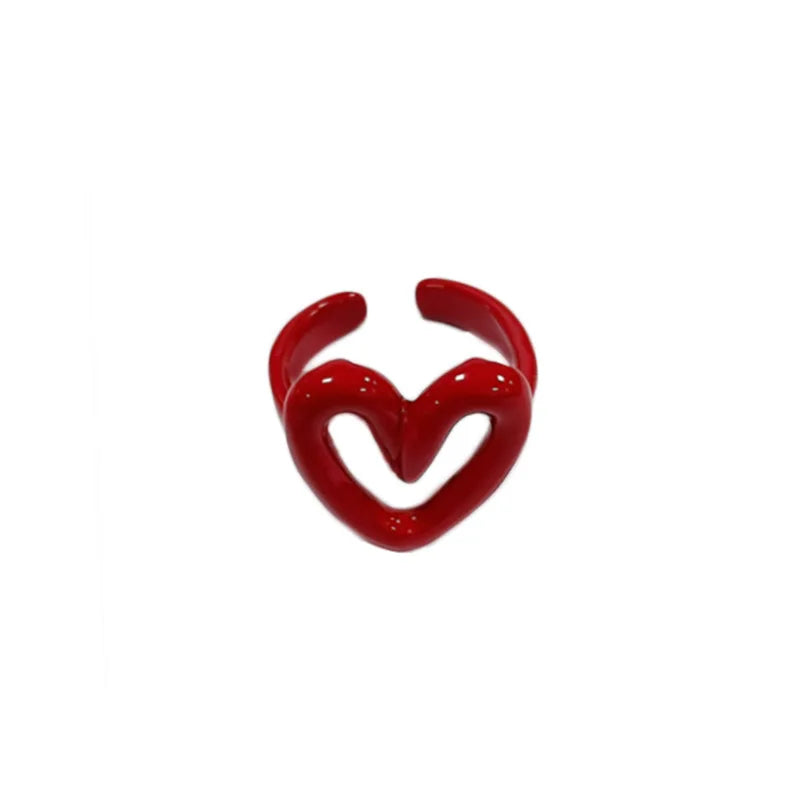 Vellina Red/White Resin Ring