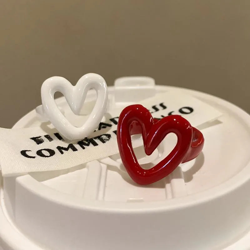 Vellina Red/White Resin Ring